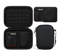 BOVKE Étui Kit pour Kodak Pixpro FZ55 Appareil Photo Numérique - Boîte de Rangement Rigide avec Housse de Protection en Silicone, Sac de Transport et Étui Souple pour Kodak FZ55 Appareil Photo, Noir