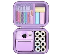 BOVKE Étui pour Appareil Photo Enfant pour ASTGMI/TIATUA/HiMont/UIONVO/CAMCLID/ETIKEZ/MYSTILUCK/Gofunly/Hangrui/Dusefogo Appareil Photo Enfant, Cadeaux d'anniversaire pour Filles et Garçons, Violet