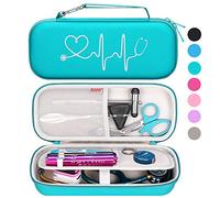 BOVKE Étui pour Stéthoscope adapté 3M Littmann Cardiology IV, Classic III Monitoring Stéthoscope, Lightweight II S.E, MDF Acoustica, avec Poche pour les Accessoires de l'infirmière, Émeraude