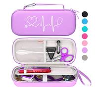 BOVKE Étui pour Stéthoscope adapté 3M Littmann Cardiology IV, Classic III Monitoring Stéthoscope, Lightweight II S.E, MDF Acoustica, avec Poche pour les Accessoires de l'infirmière, Violet