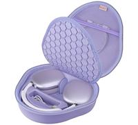 Bovke Étui Rigide pour Casque avec Mode Veille pour Apple airpods Max écouteurs Intra - Auriculaires sans Fil airpods Max Protective Portable Storage Bag Mesh Pocket with Headphone Accessories Violet