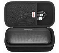 BOVKE Hard Travel Enceinte pour Bose soundlink Flex Bluetooth Portable Haut - Parleur Extra Mesh Pocket Bose Chargeur pour Haut - Parleur Bluetooth câble de Charge Noir