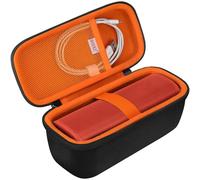 Bovke Housse Compatible Roam 2 Portable étanche Bluetooth sans Fil Haut - Parleur, Roam 2 Bluetooth Haut - Parleur Stand avec câble de Charge Accessoires Mesh Pocket, Noir