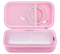 BOVKE Housse de Voyage Rigide pour Bose soundlink Flex Haut - Parleur Portable Bluetooth, Poche Mesh supplémentaire pour Haut - Parleur Bluetooth Chargeur Bose, câble de Charge, Rose
