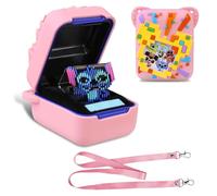 BOVKE Housse en Silicone pour bitzee Disney Interactive Toys Contenant 30 Personnages bitzee Disney Digital Pet Cover pour bitzee Virtual Electronic Pet Kids Disney Toys Rose