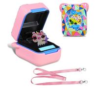 BOVKE Housse en Silicone pour bitzee magics Interactive Toy Contenant 20 Personnages bitzee magics Digital Pet Protector Housse pour bitzee Virtual Electronic Pet Kids Toy Rose