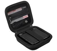 BOVKE Mallette de Transport Compatible avec la Console de Jeux Portable Anbernic RG35XXSP, RG35XXSP Clamshell Retro Games Consoles Flip Hand-Held System Holder, Noir