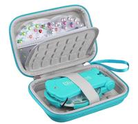 BOVKE Portable Case Compatible avec RG35XX 2024 Nouvelle Version Retro Portable Game Console, Sac de Voyage de Stockage pour Anbernic RG35XX 2024 Portable Game avec Poche Mesh pour Câbles , Turquoise
