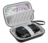 BOVKE Portable Case Compatible avec RG35XX 2024 Nouvelle Version Retro Portable Game Console, Sac de Voyage de Stockage pour Anbernic RG35XX 2024 Portable Game avec Poche Mesh Câbles de Charge, Noir