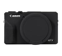 BOVKE Silicone Étui pour Canon Powershot G7X Mark III Appareil Photo Numérique, Housse Protection Souple Silicone pour Appareil Photo Reflex Numérique Canon Powershot G7 X Mark III, Noir