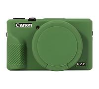 BOVKE Silicone Étui pour Canon Powershot G7X Mark III Appareil Photo Numérique, Housse Protection Souple Silicone pour Appareil Photo Reflex Numérique Canon Powershot G7 X Mark III, Vert