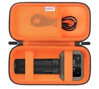 BOVKE Valise Compatible avec Le Chronographe de télémétrie Compact Garmin Xero C1 Pro, Sac de Rangement de Voyage Garmin Xero C1 Pro avec câble de Charge supplémentaire, Banque d'alimentation, Noir