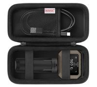 BOVKE Valise Compatible avec Le Chronographe de télémétrie Compact Garmin Xero C1 Pro, Sac de Rangement de Voyage Garmin Xero C2 Pro avec câble de Charge supplémentaire, Noir+Noir