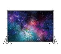 Bovlleetd 150x100cm Nébuleuse Univers Toile de Fond Ciel étoilé Cosmique Galaxies rêveuses Fond Photo Voie lactée étoiles Enfant Adulte fête d'anniversaire événements décoration Vinyle