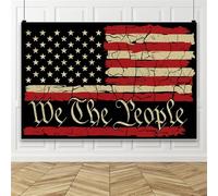 Bovlleetd 2.2x1.5m American Flag Background,US Flag Photography Background-Red Vinyl Black Cracked American Flag Seamless Vinyl Photo Studio Props pour la fête Nationale, la fête de l'indépendance