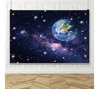 Bovlleetd 2.2x1.5m Étoile Galactique Fond Vinyle Étoile Espace Extra - Galactique Fond Cosmique Nouveau - né Douche bannière Photo Studio Hangar de Vente