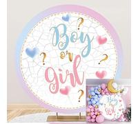 Bovlleetd 220cm Toile de Fond Ronde Rose Foncé Solide Couleur Pâte de Haricots Couleur Bois Texture Cercle Décors Intérieur et Extérieur Fond de Tir pour Boudoir Décor Proposition Scène