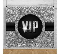 Bovlleetd Argent VIP Joyeux Anniversaire Toile de Fond Etincelant Diamants écrasés Photographie Fond de scène Tu ES la Personne la Plus spéciale Luxe Style Toile de Fond L220xH150cm Vinyle