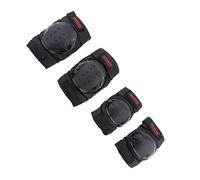 BOVUXKJH 4 Pièces Genouillère Coudière Ensemble Rembourrage Confortable Mousse Ajustable Protection Adapté Roller Skate Vélo Montagne
