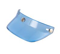 BOVUXKJH Protection de Visière de Casque, Housse de Visière de Casque à 3 Boutons-Pression, Pare-Soleil pour Casques Demi-Jet, Pièces Détachées, Bleu
