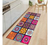 BOVZOX Tapis de Cuisine Antidérapant Style Ethnique Tapis de Couloir, Paillasson Intérieur Tapis, Tapis de Passage, Imperméable, Antidérapant 50 x 140cm