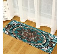 BOVZOX Tapis de Cuisine Antidérapant Style Ethnique Tapis pour Devant Evier Absorbant, Doux Tapis du Sol pour Salon Chambre Passage Lavable en Machine 60 x 90cm