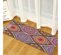 BOVZOX Tapis de Cuisine Antidérapant Style Ethnique Tapis pour Devant Evier Absorbant, Doux Tapis du Sol pour Salon Chambre Passage Lavable en Machine 60 x 90cm