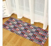 BOVZOX Tapis de Cuisine Style Ethnique Antidérapant Tapis Devant Evier, Tapis de Sol Cuisine Lavable en Machine, Tapis de Bain Paillasson, Tapis Couloir 50 x 160cm