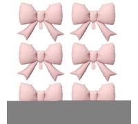 Bow Balloons - 6 Piece Valentine’s Day Decoration Set | Holiday Photo Prop Balloons with Romantic Design for Homeowners, Home Office, School, Birthday Party, Bridal Shower, Wedding, Graduation and Cel