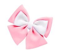 Bow for Motorcycle Helmet - 9.84 inch 3D Large Fabric Bow | Cute Girly Space Cotton Helmet Decoration | Self Adhesive Car Accessory for Women Bike. Lightweight 30g, Universal Fit