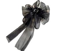 Bow Grip Supernatural Temperament Sen Style Ruban S Sweet Mesh Shark Clip Coiffe Mode Demi-tête J0E5