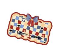 Bow Rug - 60x40x1cm Bow Door Mat, Bows Shaped Bathroom Rug, Water Absorbent Non-Slip Welcome Mat, Quick Drying Bathroom Entrance Floor Pad for Shower Tub for Kids Teen Adults