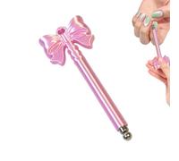 Bow Shape Nail Magnet Tool - DIY Manicure Accessory | Glass Bead Suction Tool with Creative Design, Decoration Helper with Easy Handling, Beauty Accessory for Salon