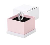 Bow Sterling Silver Ring with Clear Cubic Zirconia