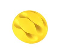Boweain Cable Clips Support de Câble, Crochet Adhésifs de Câbles Polyvalent pour 3 Câbles, Range Câbles Silicone Organisateur de Bureau pour Câbles de Chargeur/Souris/Écouteur/Téléphone - Jaune