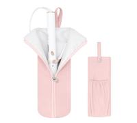 Boweike Sac de voyage pour outils capillaires T3 SinglePass Curl X, étui résistant à la chaleur pour fer à friser bio ionique, organisateur d'outils capillaires pour la maison et les voyages (rose)