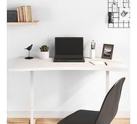 BOWEKAM Accessoires de mobilier de bureau - Pièces et accessoires de bureau - Plateau de bureau en pin massif blanc 110 x 60 x 2,5 cm