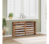 BOWEKAM Accessoires électroménagers - Accessoires de radiateur - Cache-radiateur - Bois vieilli - 149 x 20 x 82 cm
