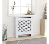 BOWEKAM Accessoires électroménagers - Accessoires de radiateur - Cache-radiateur MDF blanc 78 cm