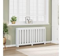 BOWEKAM Accessoires pour appareils électroménagers - Accessoires de radiateur - Cache-radiateur - Blanc - 149 x 20 x 82 cm - Bois d'ingénierie