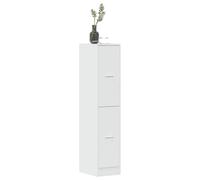 BOWEKAM Armoire d'apothicaire en bois blanc brillant 30 x 41 x 144,5 cm