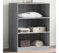BOWEKAM Armoire grise Sonoma 77 x 48 x 102 cm en bois d'ingénierie
