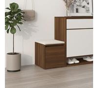 BOWEKAM Armoires & Commode de rangement en bois de chêne marron 40,5 x 40 x 40 cm