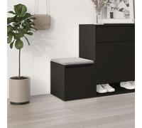 BOWEKAM Armoires & Commode de rangement en bois d'ingénierie Noir 40,5 x 40 x 40 cm