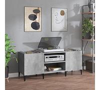 BOWEKAM Armoires et rangement-Armoire à disques Béton Gris 121 x 38 x 48 cm