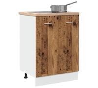BOWEKAM Armoires et rangements-Armoires de cuisine-bas Lyon Vieux Bois 60x46x81,5 cm Bois d'ingénierie