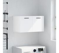 BOWEKAM Armoires et rangements-Armoires de rangement et casiers-Armoire murale en bois d'ingénierie Blanc 60 x 36,5 x 35 cm