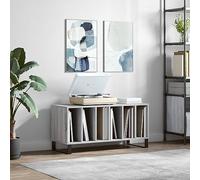 BOWEKAM Armoires et rangements - Armoires de rangement et étagères - Armoire à disques - Gris Sonoma - 100 x 38 x 48 cm - Bois d'ingénierie