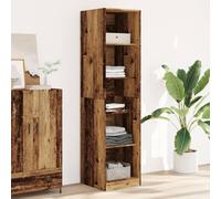 BOWEKAM Armoires et rangements-Armoires et armoires-Penderie en bois vieilli 50 x 50 x 200 cm