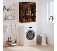 BOWEKAM Armoires et rangements-Buffets & Buffets-Armoire murale Chêne fumé 69,5 x 34 x 90 cm